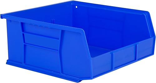 Miniatura 1 de Hudson Exchange - Contenedor de almacenamiento apilable de plástico de 11 x 11 x 5 pulgadas (azul)