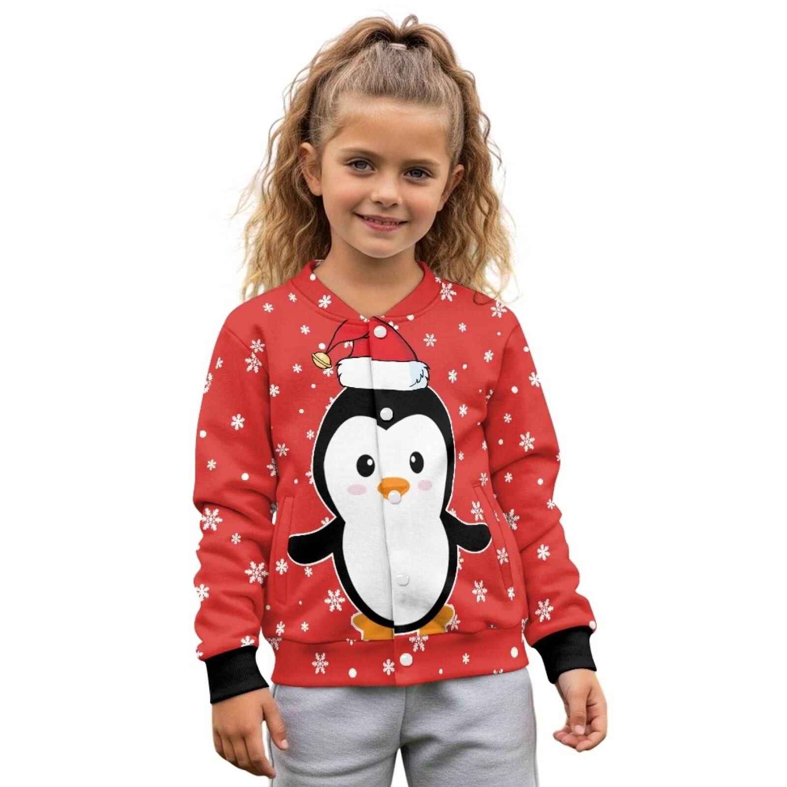 chaqlin Camiseta de béisbol roja para niños, camisetas de béisbol de Navidad, camisetas de manga larga, camisetas de manga larga, lindas camisetas gráficas para niñas de 7 a 8 años