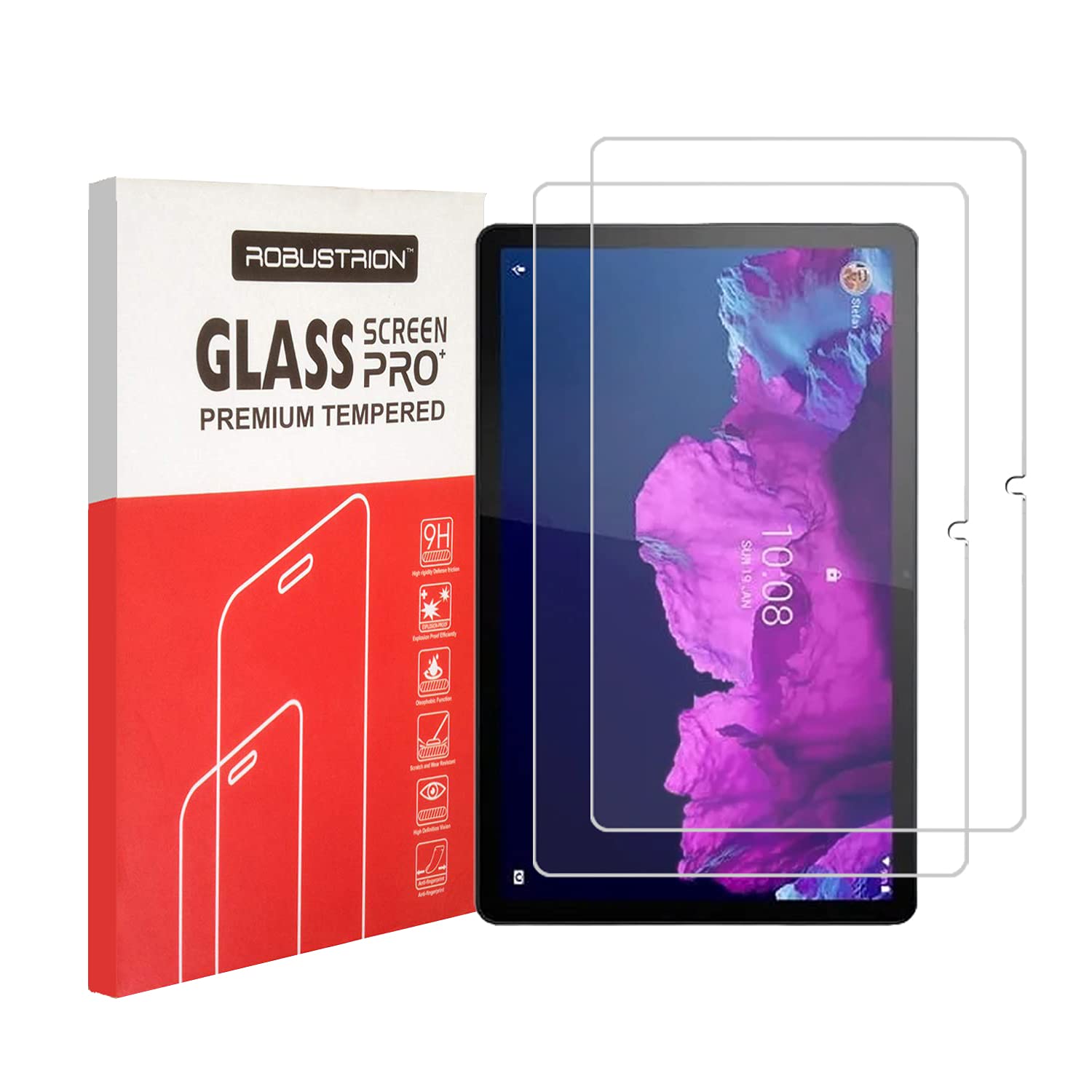 Robustrion Pack of 2 Anti-Scratch & Smudge Proof Premium Tempered Glass Screen Protector for Lenovo Tab P11 11 inch TB-J606F/J606X (B09HGRS3P2) Amazon Price History, Amazon Price Tracker