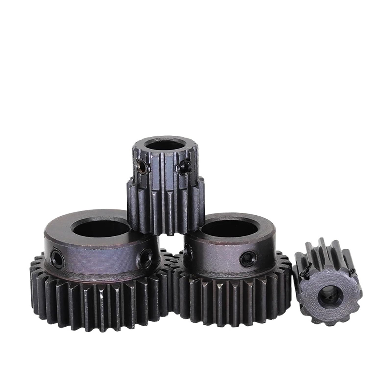 Bevel Gear Pinion Hardware Mechanical 15T/16Teeth 1M Small Gear 1 Mod Spur Gear 1 Motor Mini Gear Pinion 45# Steel Bore Size 4-16 Mm Transmission Accessories Part(4mm-15 Teeth)