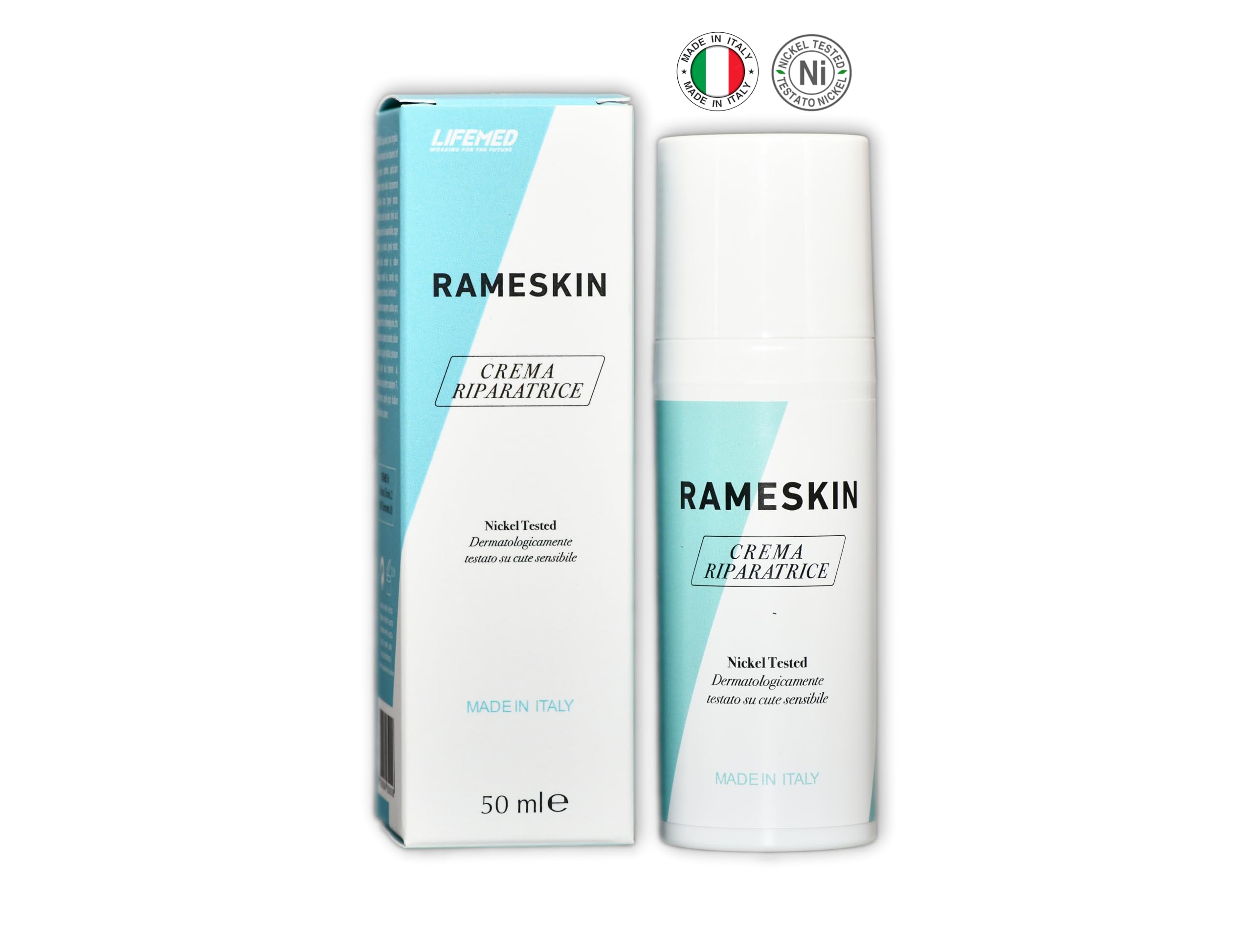 RAMESKIN Crema per Cicatrici e Smagliature, Scottatura Solare ed Eritema, Rivita