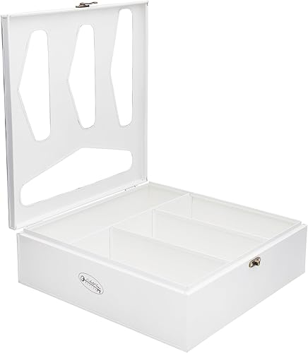 Miniatura 8 de AuldHome - Organizador de bolsas de cocina esmaltadas (blanco) con soporte de estilo rústico compatible con cierre de cremallera para almacenamiento