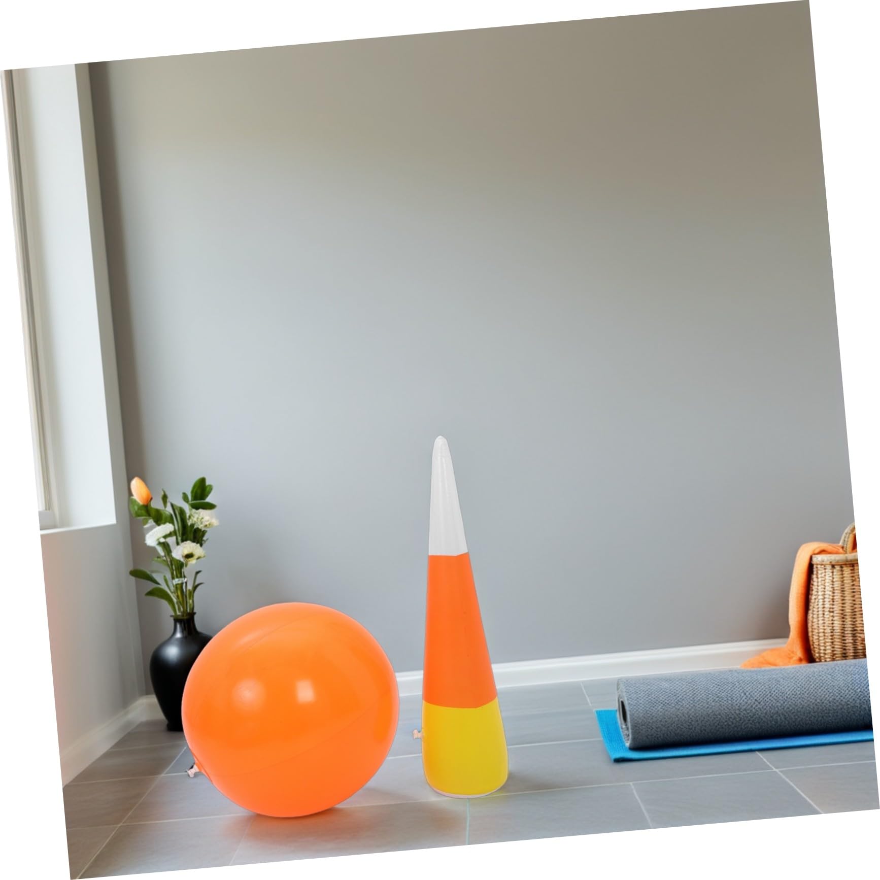 HEMOTON Bowling Gonfiabile per Birilli e Palline Gioco Educativo per Sviluppo Motori Gioco da Prato Indoor e Outdoor per Feste Scuola e Attività Gruppo