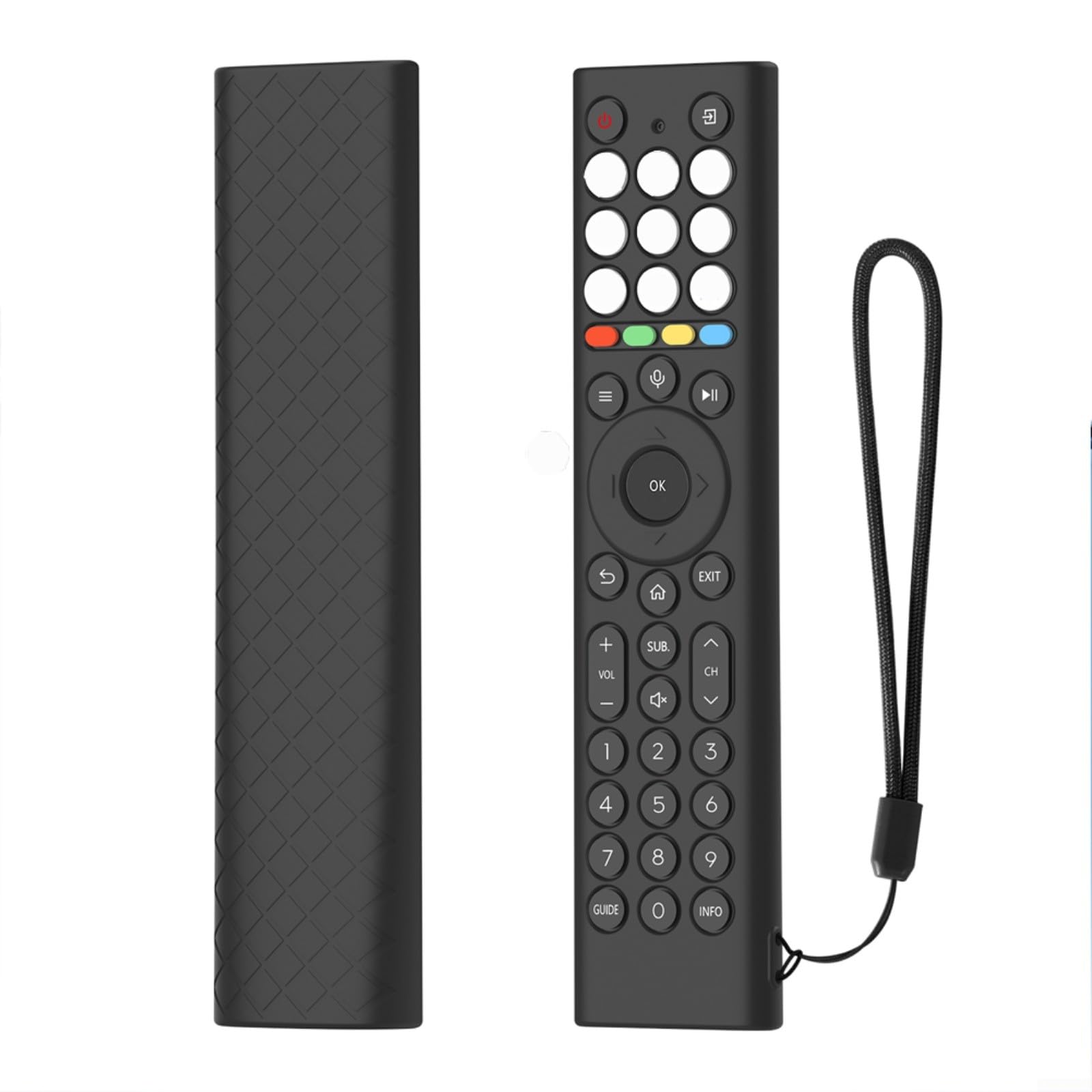 Funda De Silicona Antideslizante Para Mando Hisense ERF2K38H, Ligera Y A Prueba De Golpes, Disponible En Varios Colores, Fácil De Poner