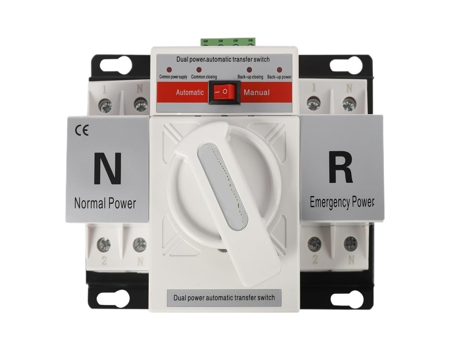 Inverseur automatique double alimentation 110V 2P 63A avec commande à bascule manuelle - 4
