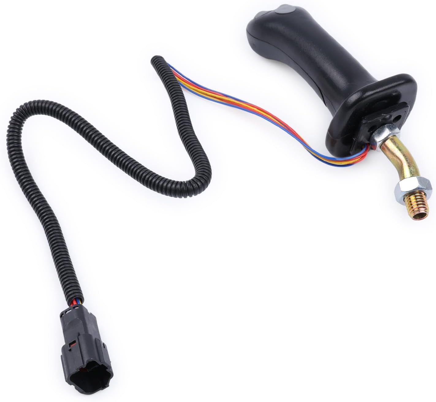 Excavator Joystick Handle 218-6118 CA2186118 Fit for Caterpillar Skid Steer Loader 216B 216 216B Serie 216B3 226 226B 226B3 2.0L 2.4L Aluminum Alloy 2 Button Handle Excavator Joystick Kit