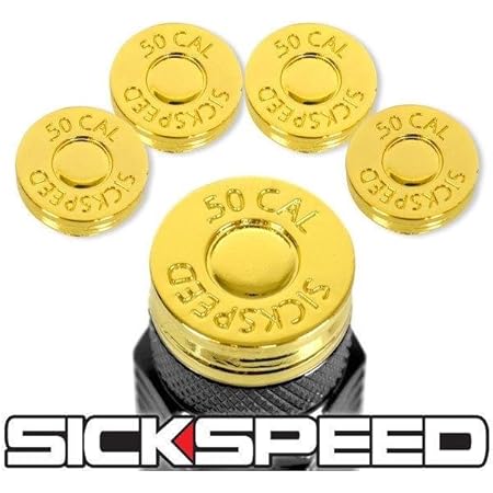 Amazon Com 4 24k Gold 50 Cal Bullets Tips For Sickspeed Spiked Tuner Lug Nuts Wheels P6 Automotive