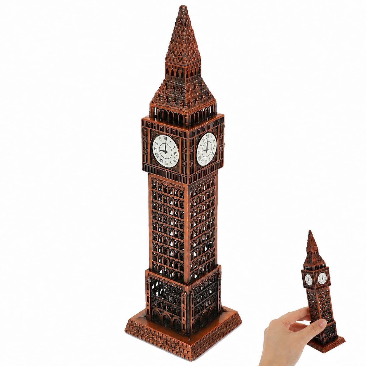 Amazon.com: Veemoon Small Big Ben Figurines, 7inch Metal Clock