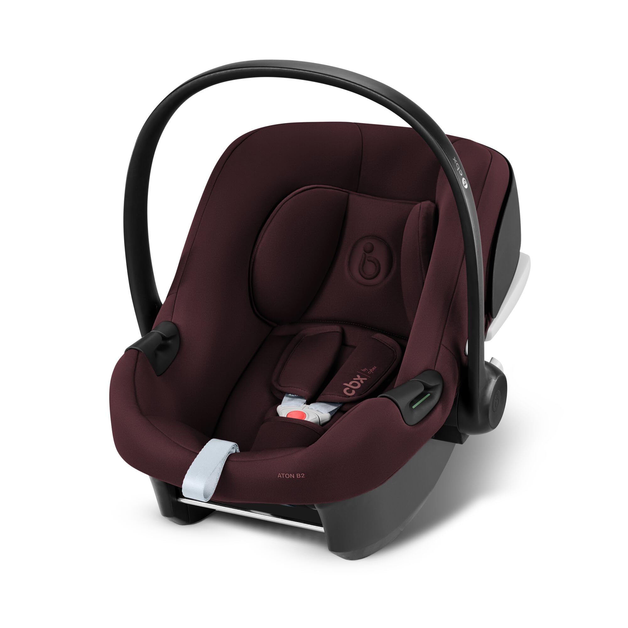 CYBEX Coque Aton B2 i-Size, De la naissance à environ 24 mois, Max. 13 kg, Coussin Réducteur pour Nouveau-né inclus, Compatible SensorSafe, Dynamic Red