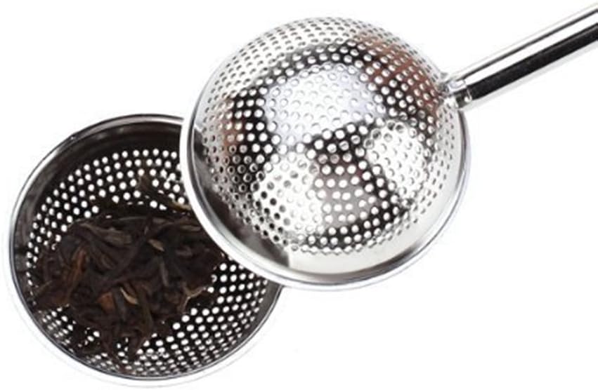 Ball shape push style tea infusion filter