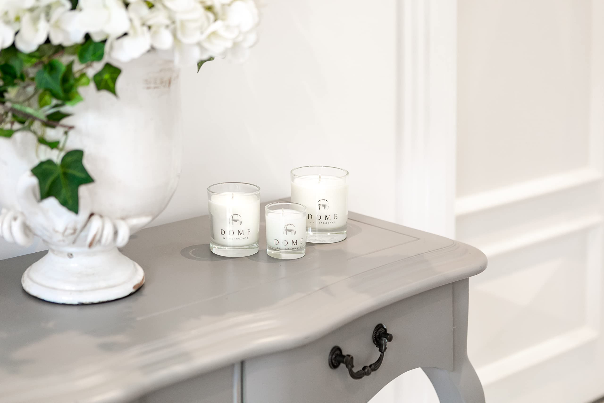 Dome of Harrogate Vela perfumada naranja y canela Twin Wick 50cl - Tiempo de combustión 55hrs