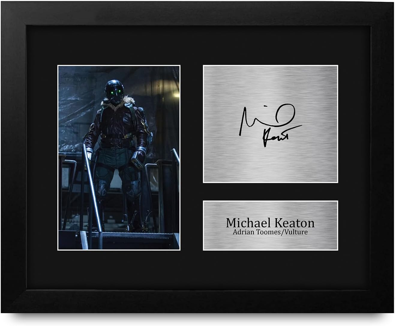 HWC Trading Michael Keaton Spider-Man Gifts Printed Signed Autograph Picture for Movie Memorabilia Fans - US Letter Framed (ID-008497)