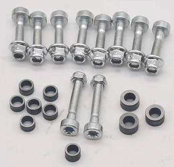 Kerlista,1 Set of Hedge Trimmer Blade Slider,Bolt and Nut fits for Stihl HS81 HS86 HS82 HS87 HSA94 Hedge Cutter, Hedge Trimmer