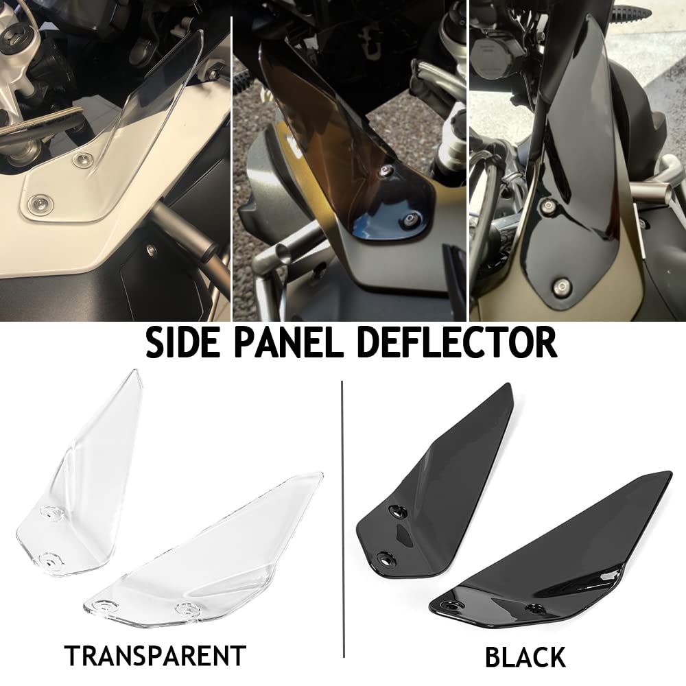 Cupolino/Parabrezza Universale Per Moto Con Staffa Regolabile, Nero, In Plastica ABS