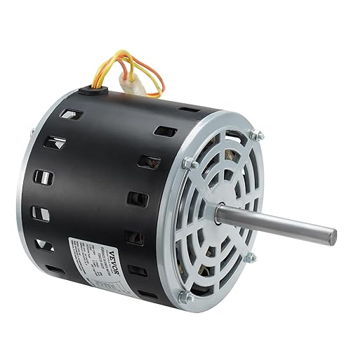 Miniatura 9 de VEVOR Motor de soplador de horno, 1075RPM 5 velocidades, rotación CWCCW, 48 marcos (4.4 amperios, 13 HP)