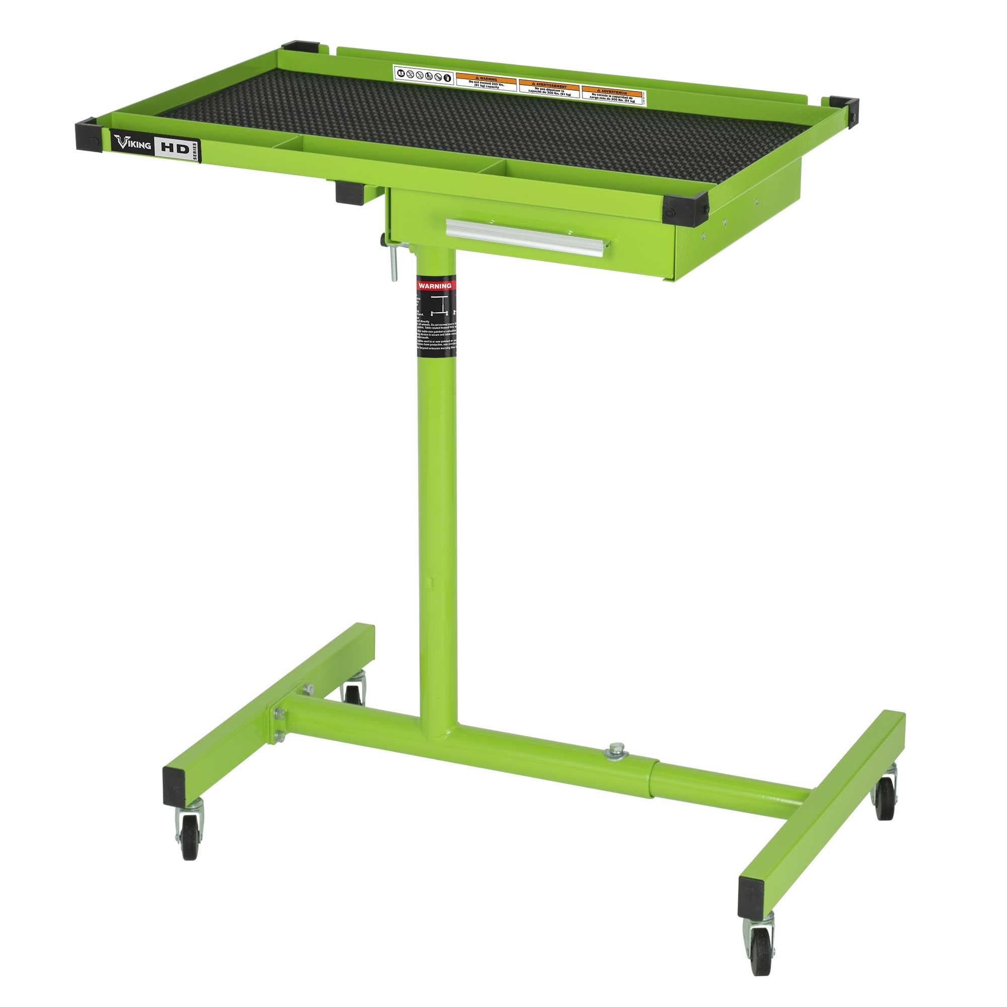 Viking Underhood Mobile Work Table - 200 LB Capacity