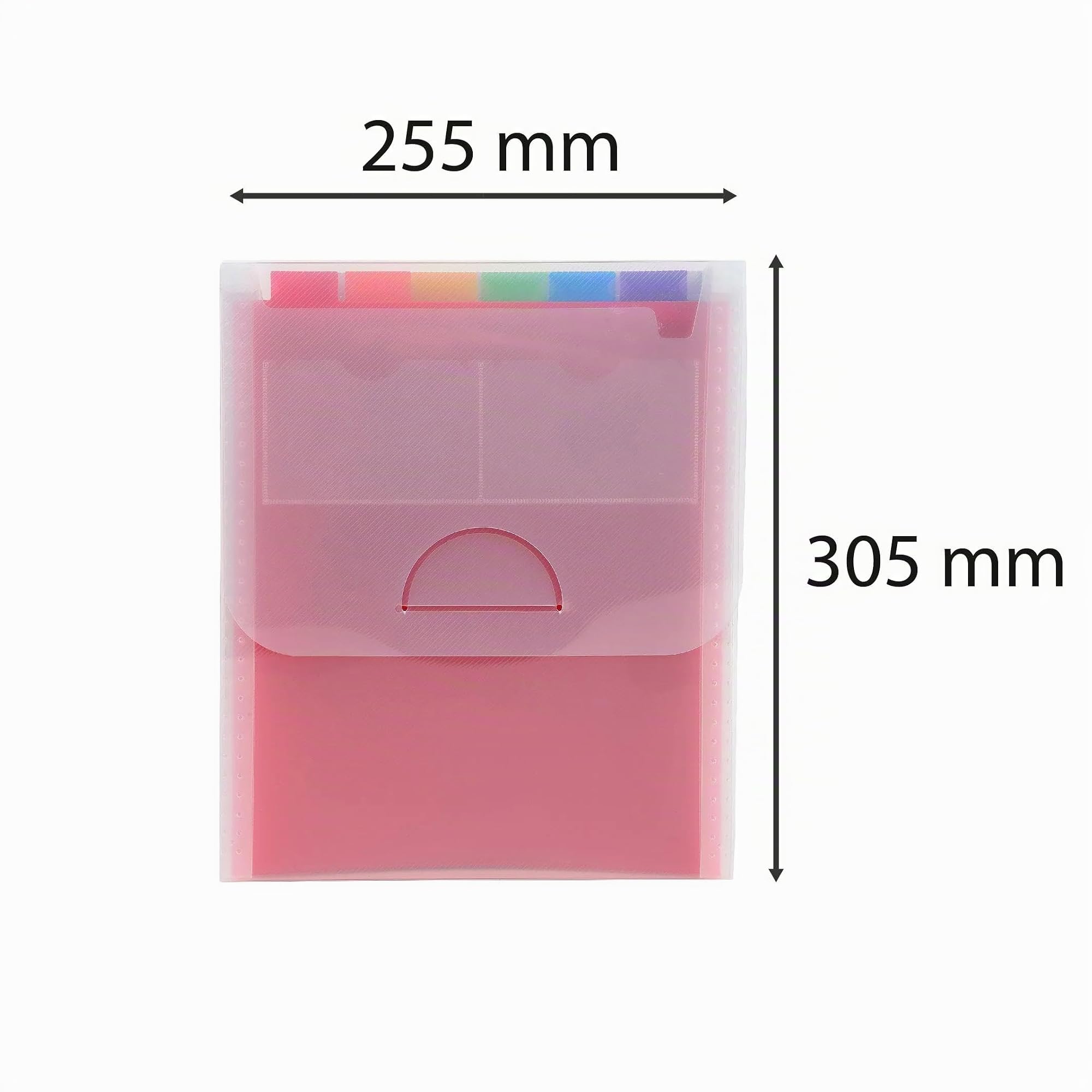 Exacompta - Réf. 55798E - Carton de 5 trieurs valisette vertical Crystal - couverture et intérieur en PP - avec 2 porte-étiquettes sur la face - 6 compartiments - dim 25,5x30,5cm - pour A4 - cristal