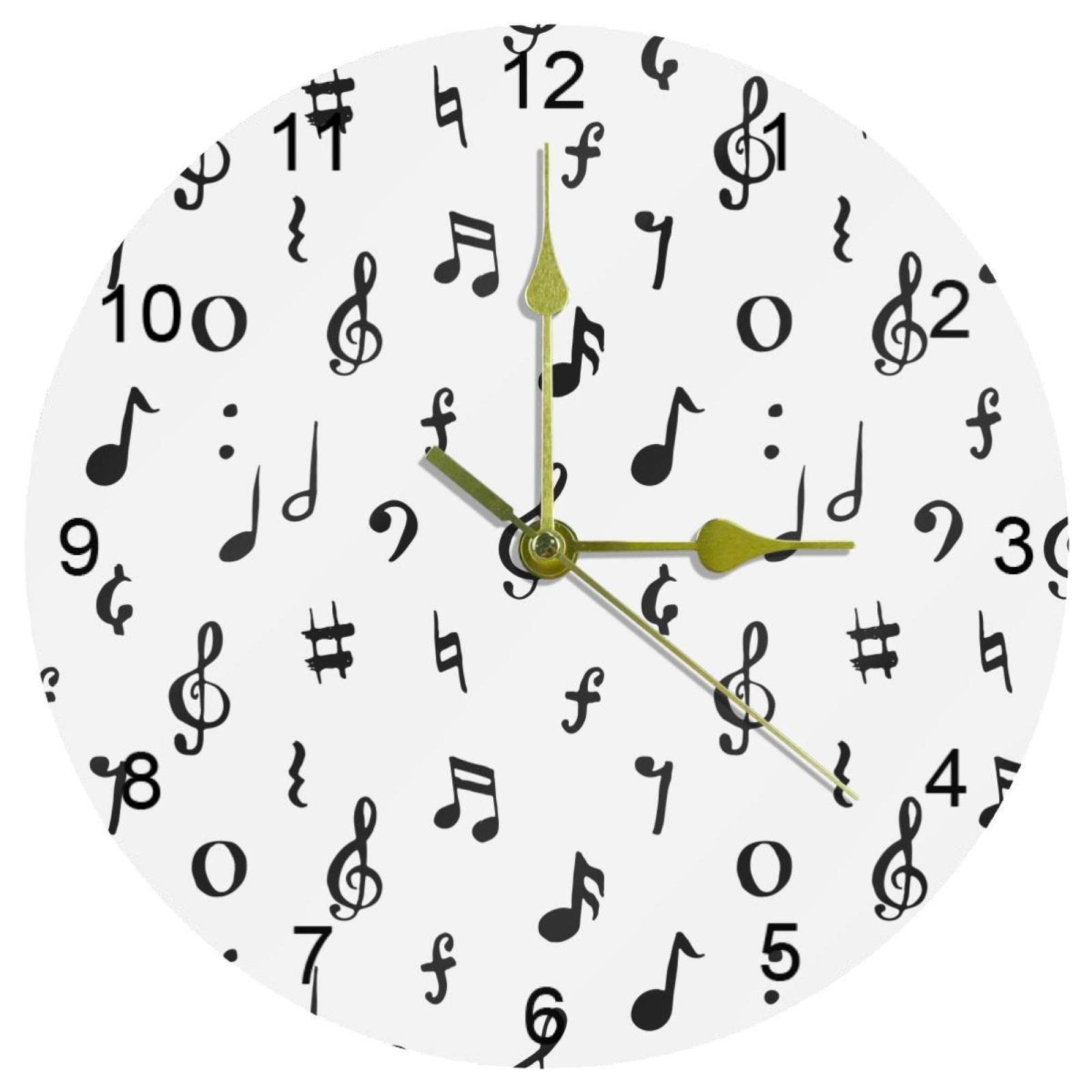 Horloge murale silencieuse originale à offrir à un professeur de musique