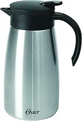 OSTER GARRAFA TÉRMICA EM AÇO INOX 1000ML CASSELBECK– CORPO E CÁPSULA EM AÇO INOXIDÁVEL E TAMPA COM ALÇA EM BAQUELITE