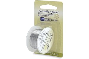 Hobby Wire: Artistic Wire, 32 Gauge Stainless Steel Craft Wire for Precision Creations