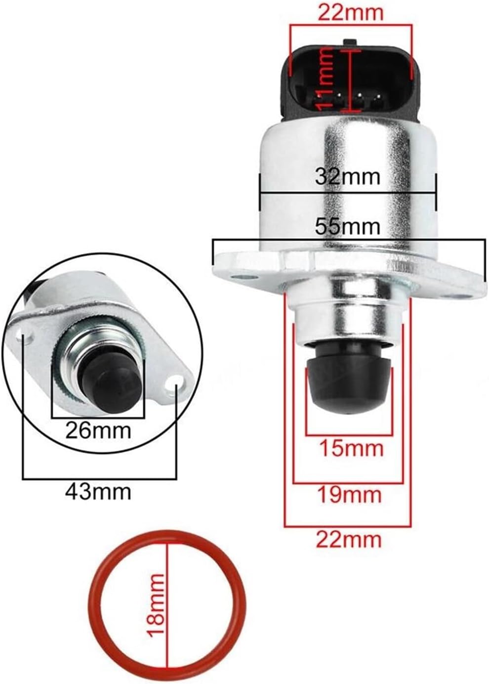 IAC Fuel Injection Idle Air Control Valve 17113209 CV10011 IACV147 1Pcs