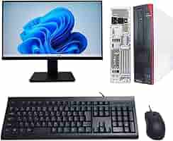 富士通 PC Core i7 デスクトップPC + DP→HDMIケーブル付き