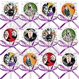Hotel Transylvania Party Favors Decorations Movie Lollipops w/ Purple Ribbon Bows Party Favors -12