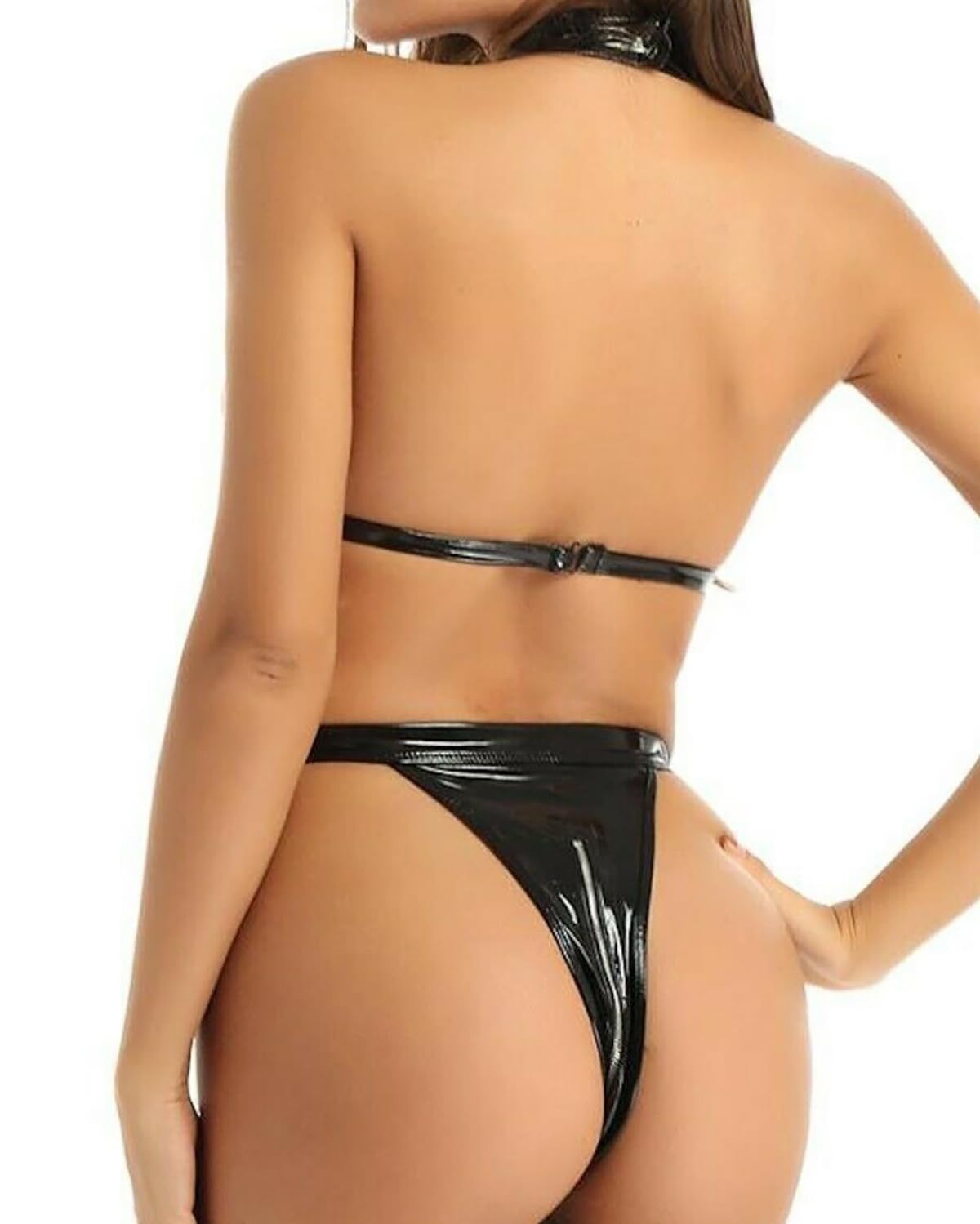 Body Lencería para Mujer Sexy Curvy Bodis de Red Una Pieza Halter Cuello Bodysuit de Rejillas Mono Ropa Interior Semi-transparente Conjuntos de Lencería Teddy de Noche Babydoll