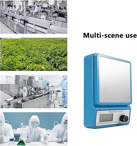 Miniatura 6 de Magnetic Stirrer, Small 12W Lab 0-2400 RPM Digital Display Magnetic Mixer, 3000Ml Stirring Volume, Suitable for Laboratory, Chemistry Experiment,
