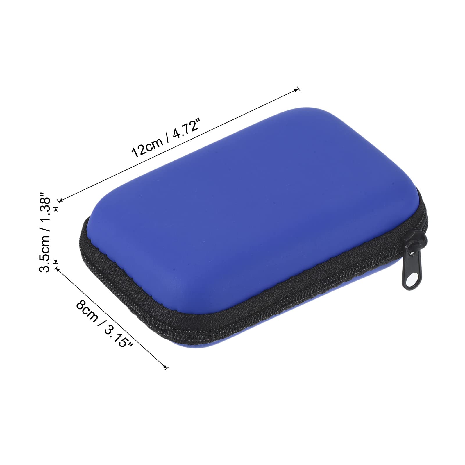 PATIKIL Dart Case, Multi-functional EVA Darts Carrying Storage with Mesh Pockets for Darts, Tips, Flights, Accessories, Navy Blue