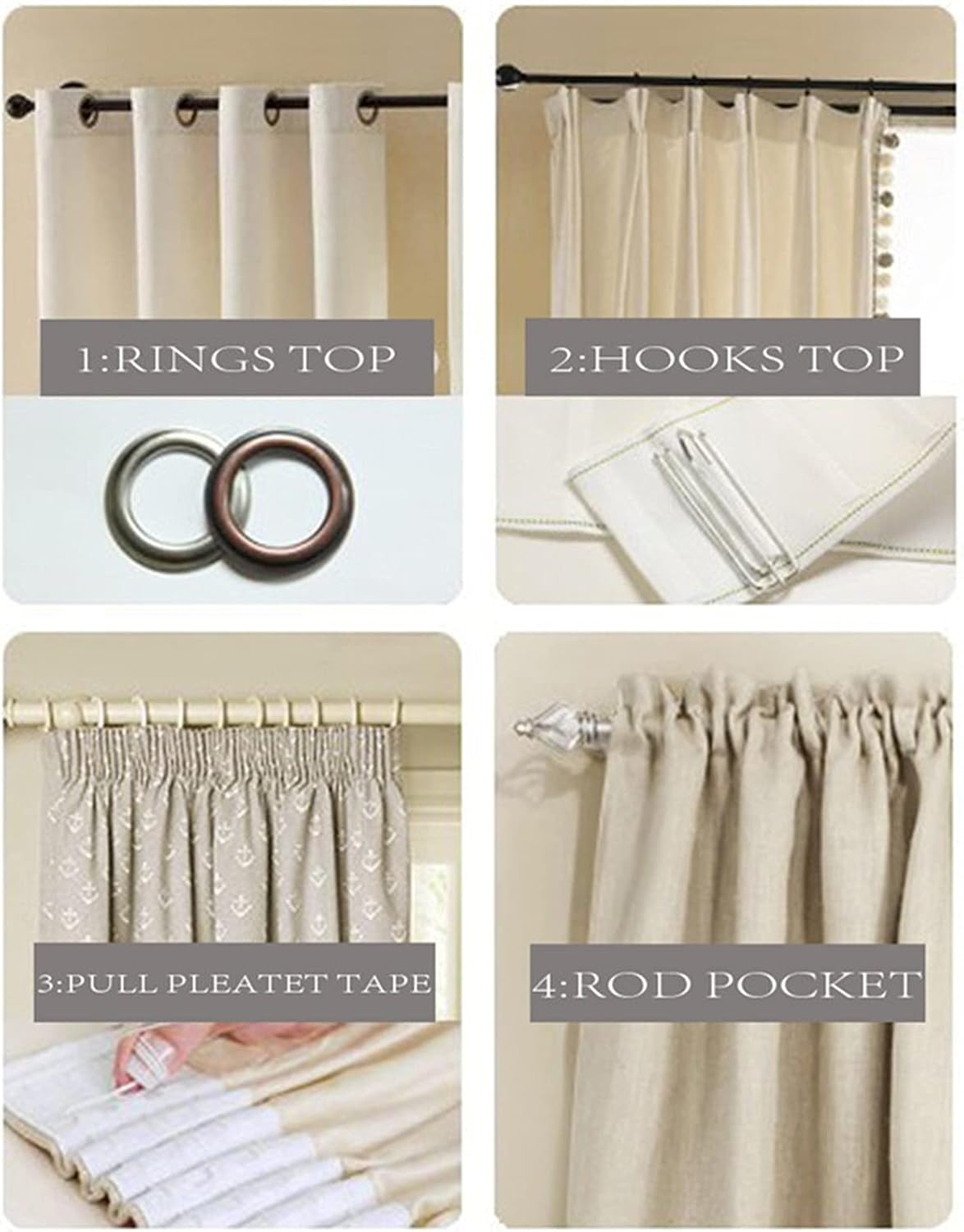 Blackout Curtains 1 Panel Pink Blackout Drapes Mix and Match Tulle Sheer Lace Blackout Curtain Grommet Window Screen for Kids Room Curtains (Color : A Size : Grommet)