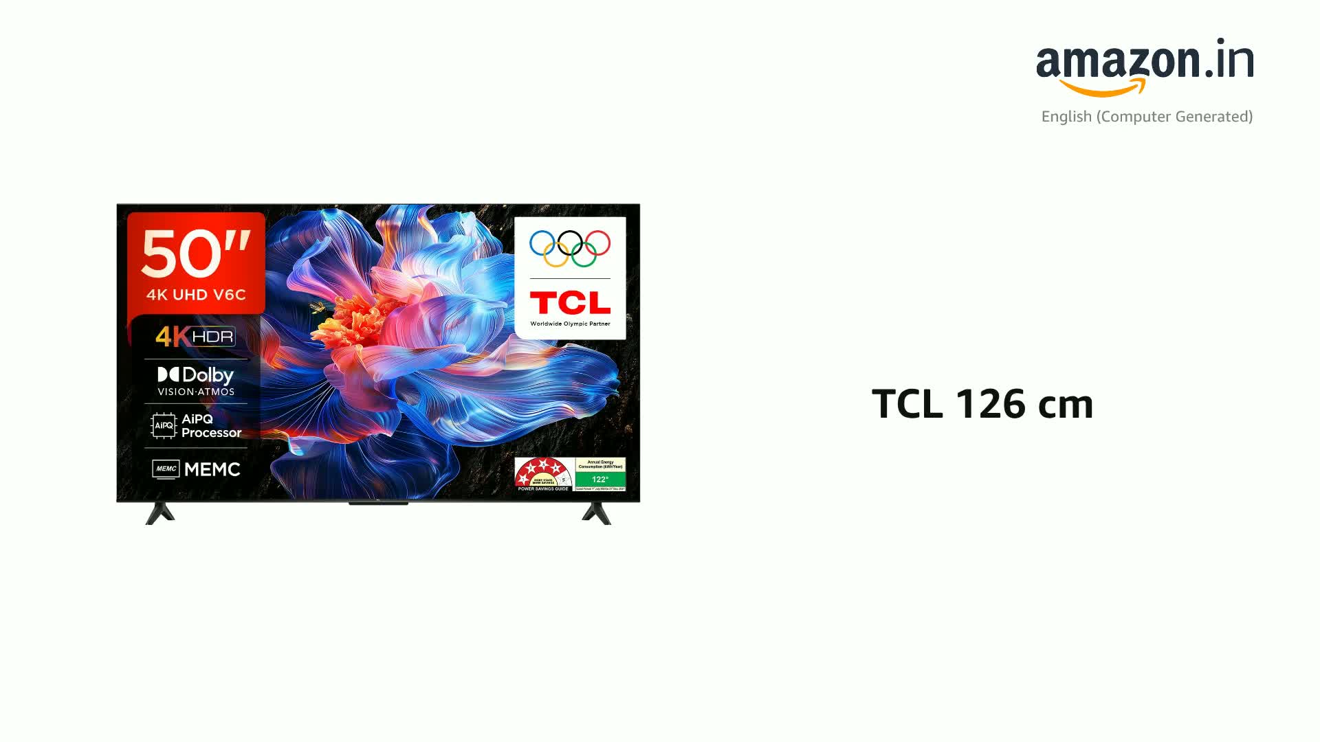 TCL 126 cm (50 inches) Metallic Bezel Less Series 4K Ultra HD