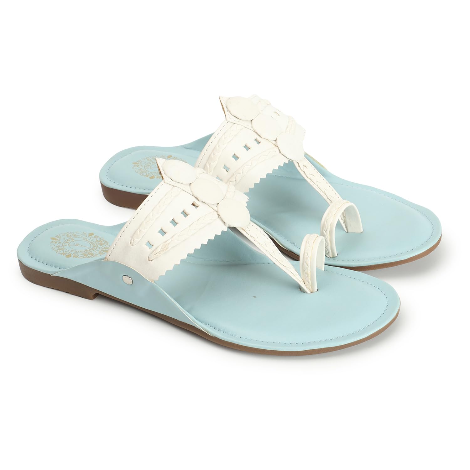 Amazing Design Kolhapuri Design for Womens & Girls Stylish Flat, Ethnic Slippers and Fashion Sandals Girls…-image-43