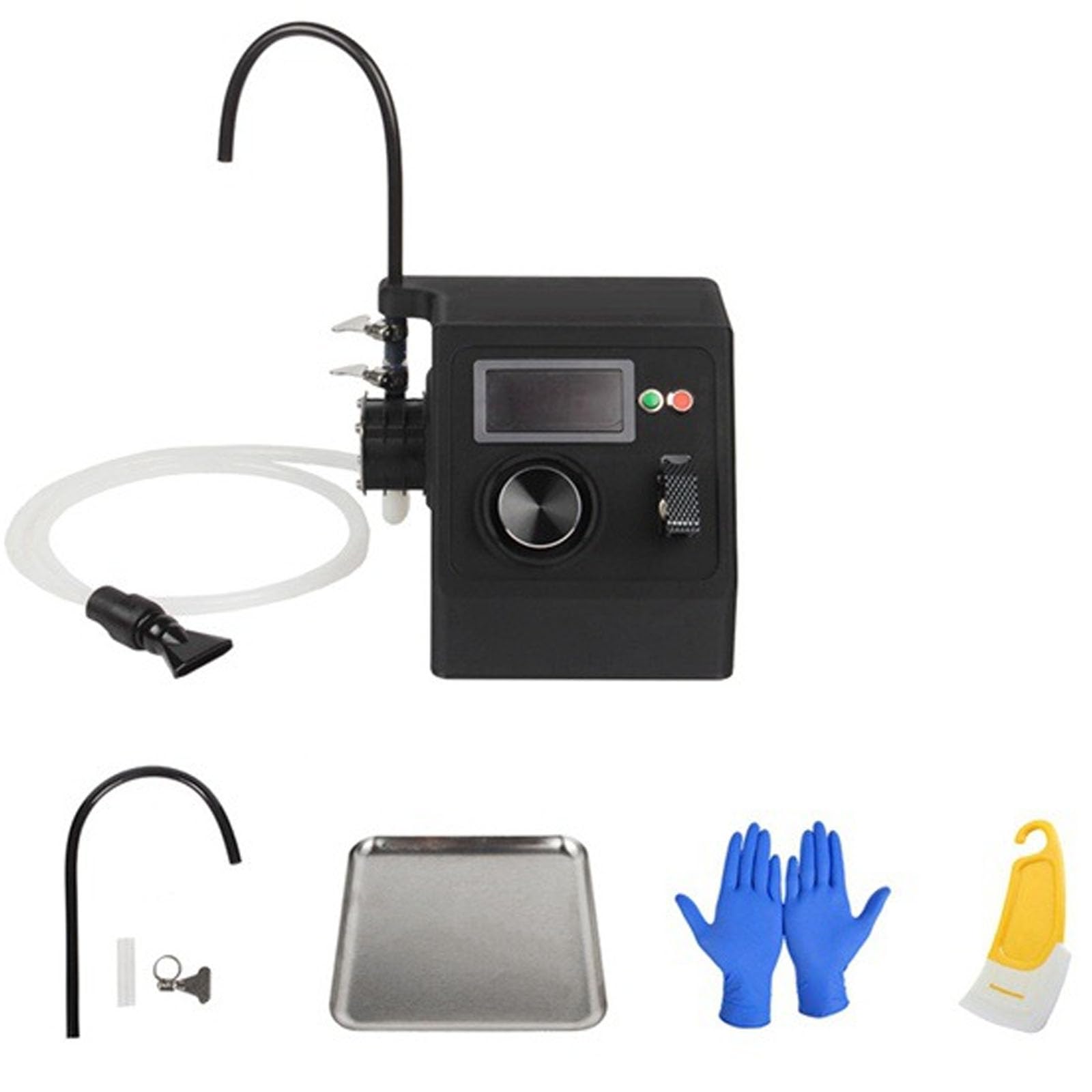 HKFGSHOP 3d Printer Resin Pump, Printer Resin Recycling Tool With Display, 360° Swivel Suction Nozzle, Stepless Speed Regulation, Constant Speed Function, For Recycling Photosensitive Resin Material