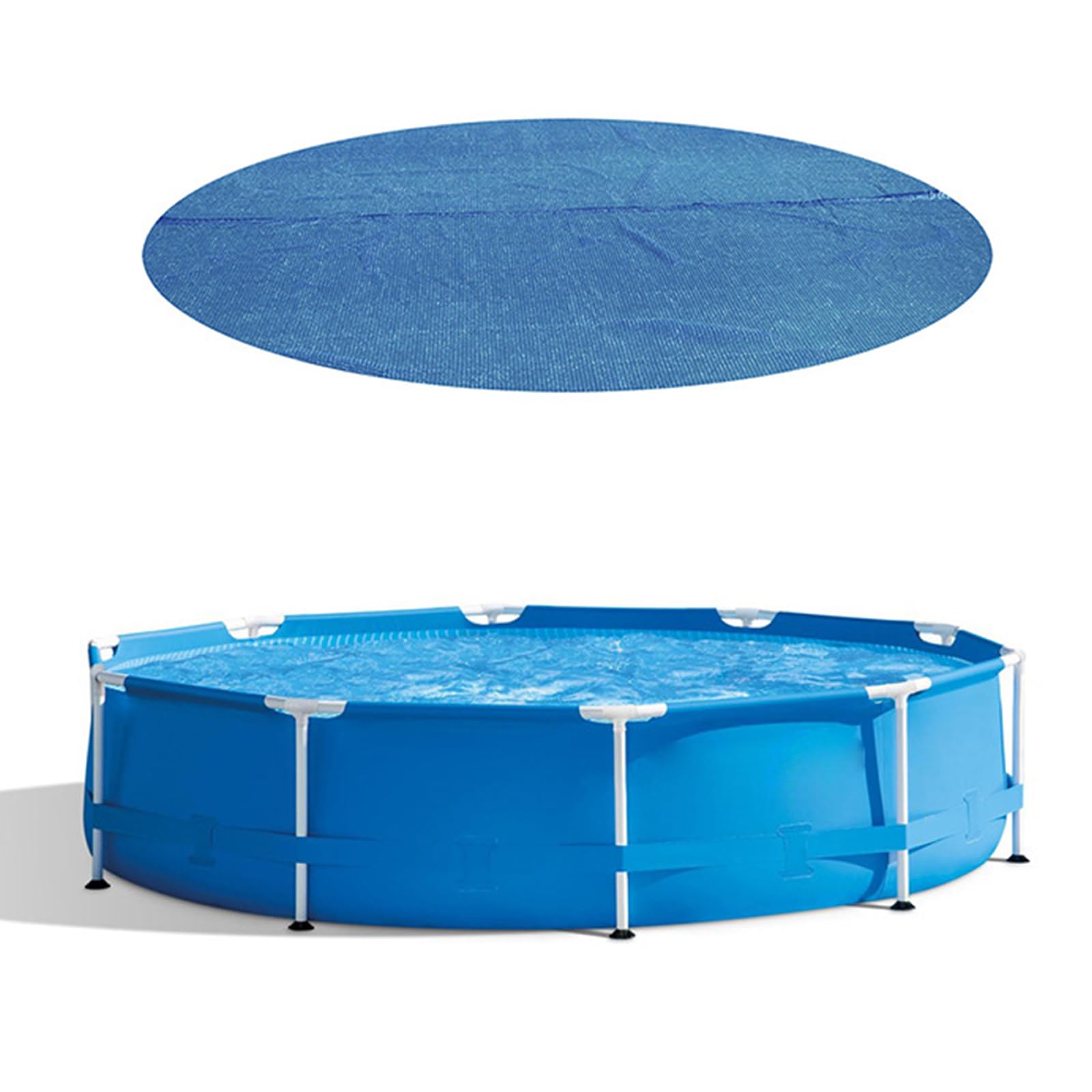 Couverture de piscine pliable imperméable pour baignoire extérieure en film à bulles - Accessoire de piscine - Couverture imperméable durable en film à bulles