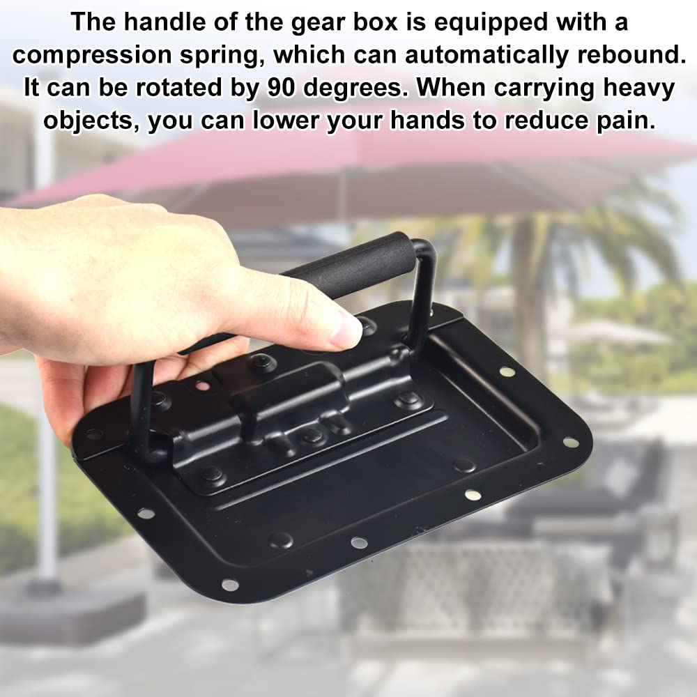 Poignées De Caisse Pliantes En Fer 16 * 10Cm Poignées