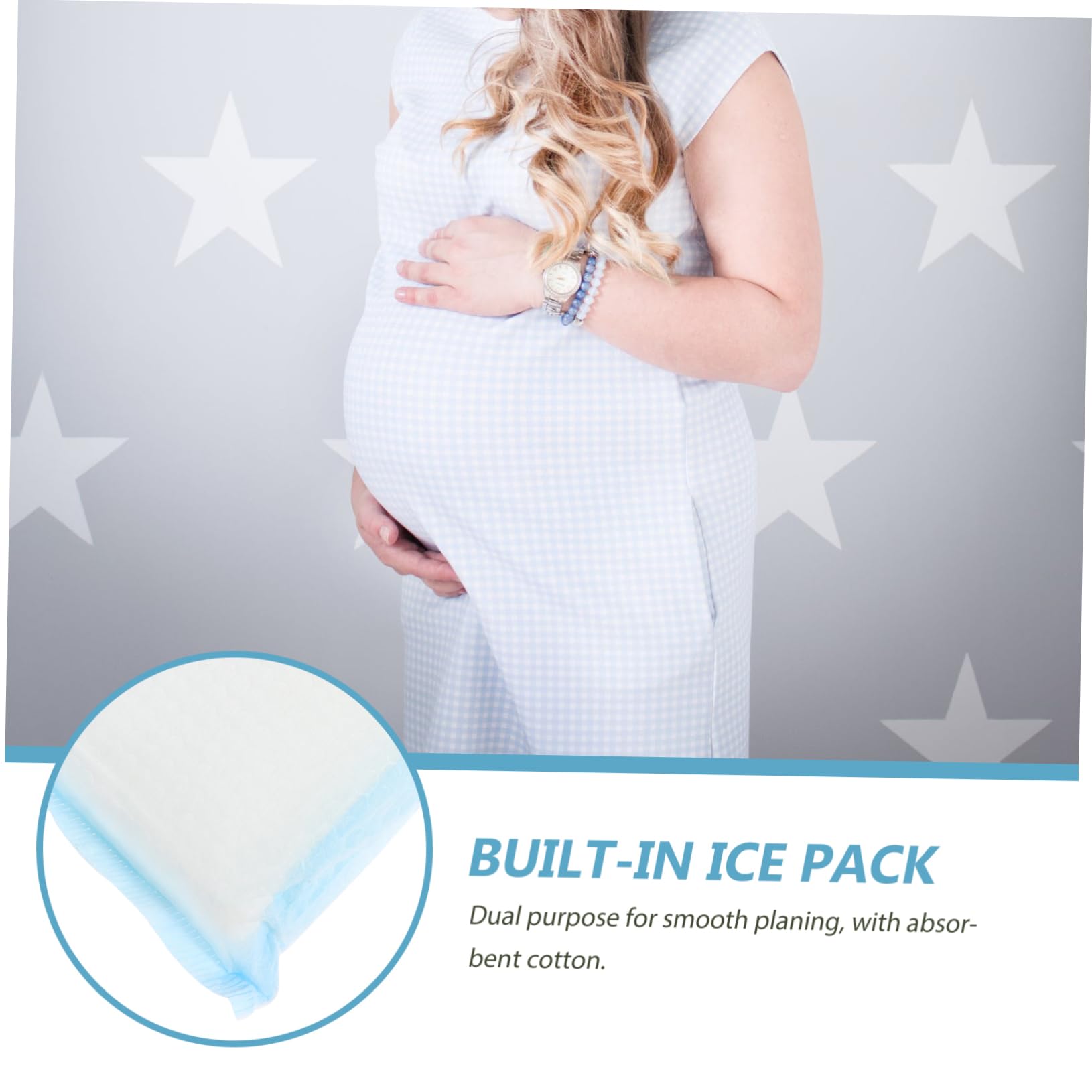 Tampone Freddo Post Parto Perineale in Gel Bianco, Confortevole