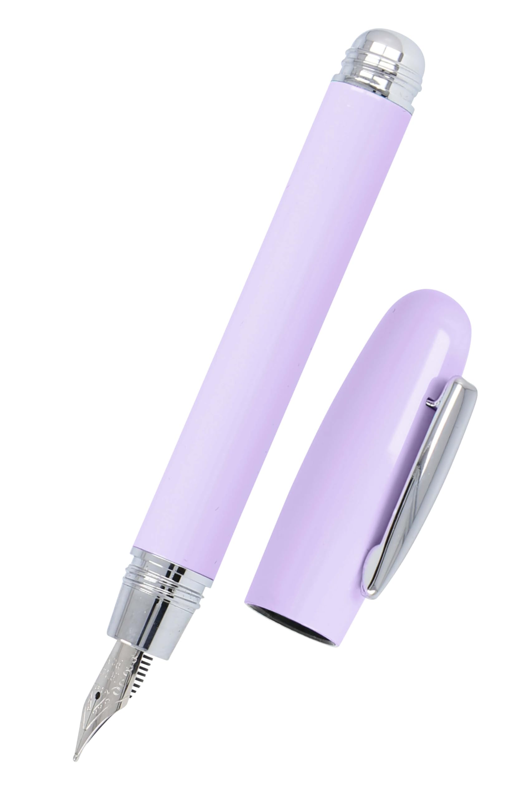Online Highway Lavender I Fountain Pen in Pastel Lilac with Iridium Nib M I For Standard Ink Cartridges I Ergonomic Fountain Pen for Children and Adults