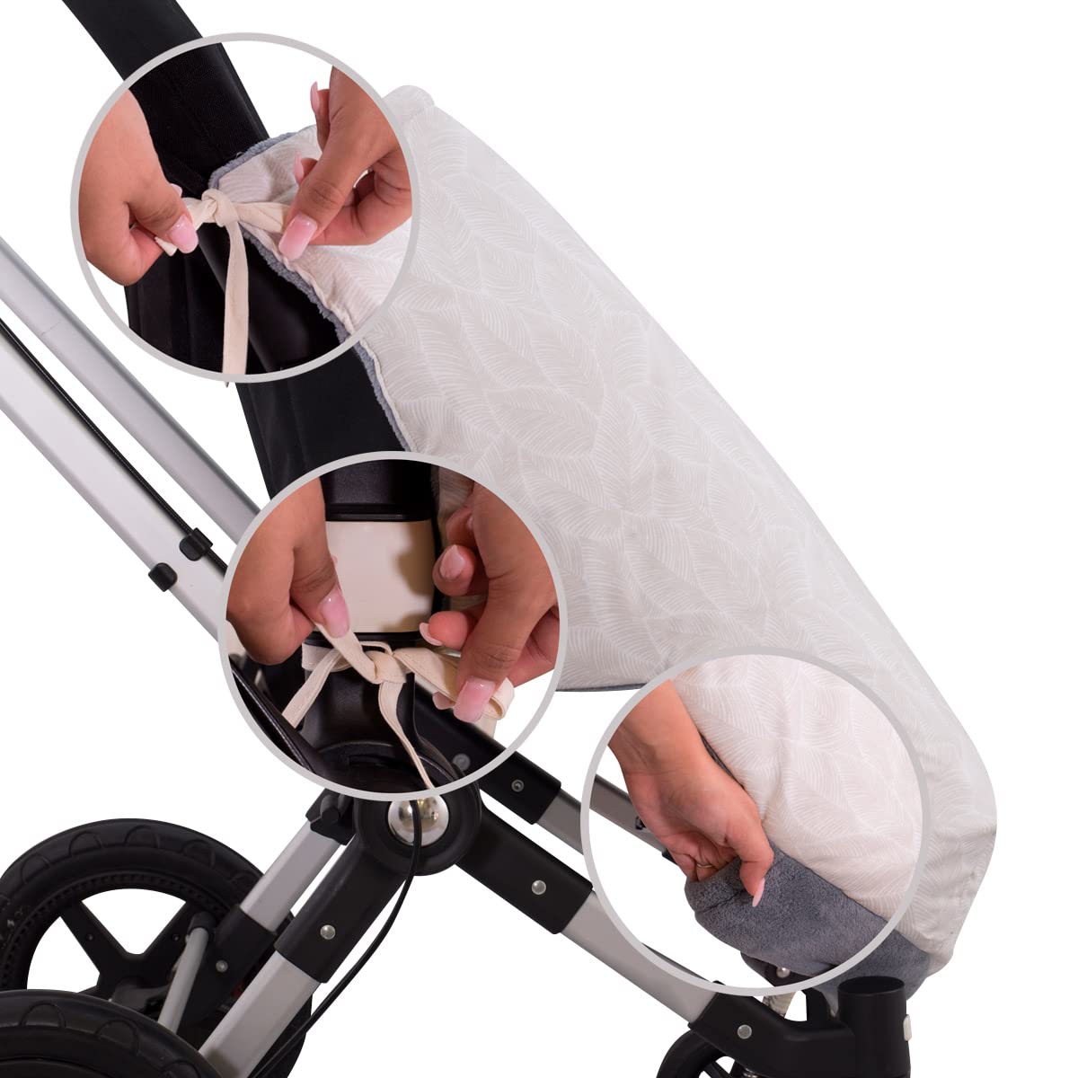 JYOKO Kids Manta Saco para Cochecito, portabebé, Algodón Primavera/Entretiempo (BLOOM, ALGODÓN - 80 Cm)
