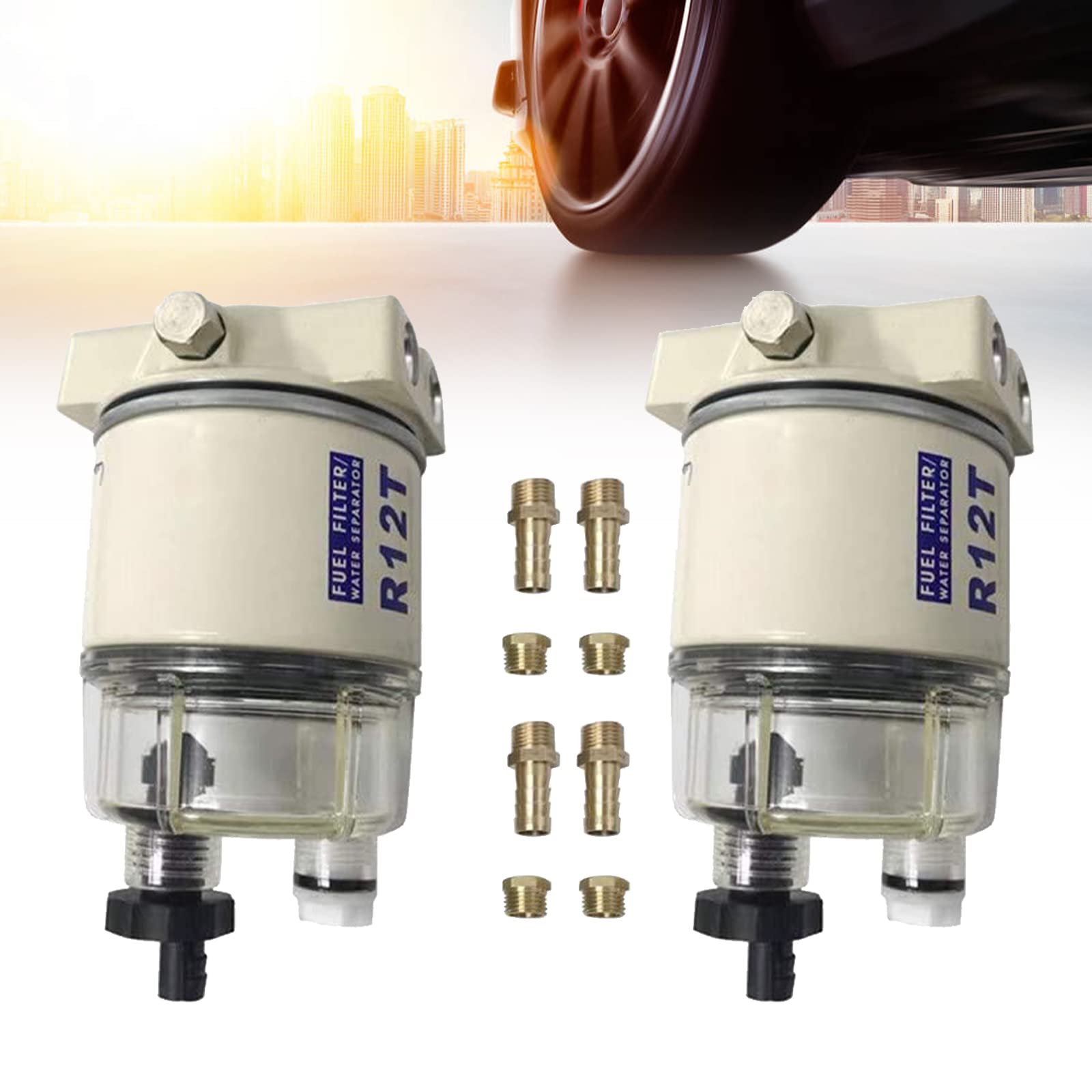 Buy R12T Fuel Water Separator Marine 10 Micron Fuel Filter Marine Parts