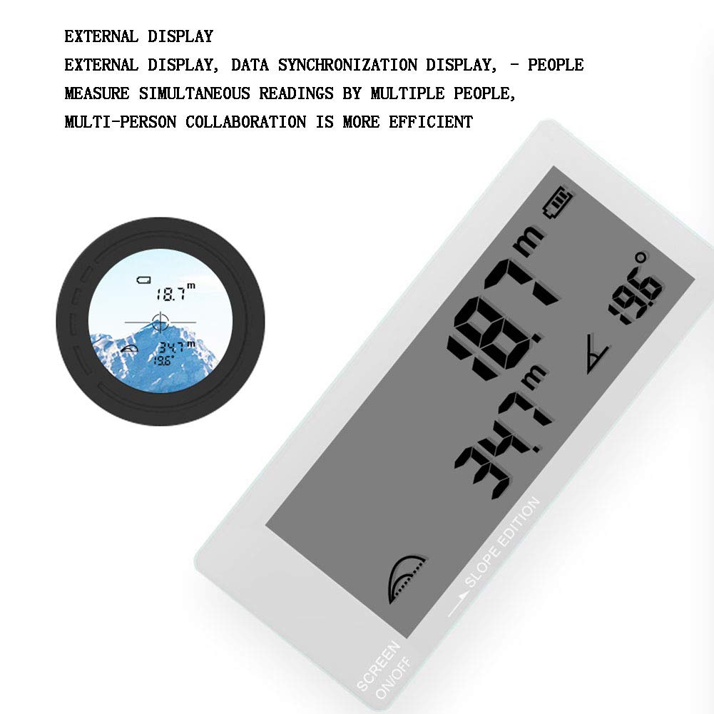 AIZYR Télémètre, Télémètre De Golf - Télescope Haute Précision Multifonction Extérieure, Télescope Télémétrique Laser, Fonction De Verrouillage du Mât De Drapeau, Affichage Externe,800meters