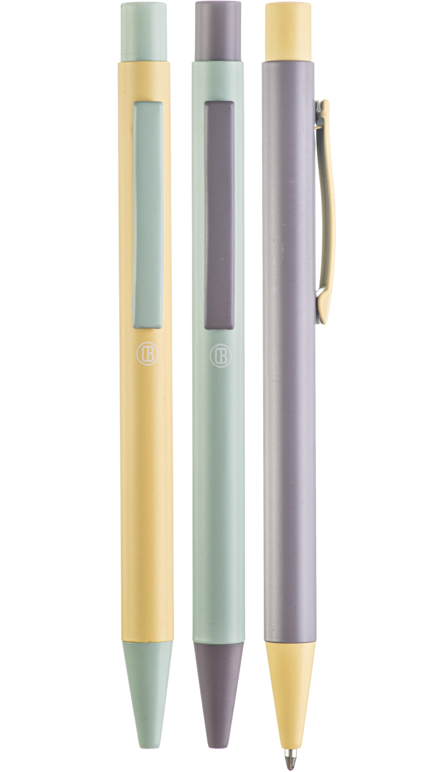 DIVERSEBEE Black Ink Ballpoint Pens, 3 Pack Retractable No Bleed Bible Pens, Cute Aesthetic Pastel Pens for Teachers, Bible Study Journaling Supplies,