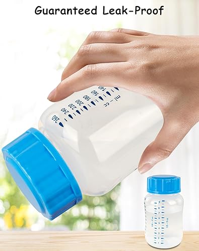 Miniatura 3 de Tapas para botellas de viaje y almacenamiento compatibles con biberones de Avent, reemplazo de tapas de botellas, 8 unidades, color azul