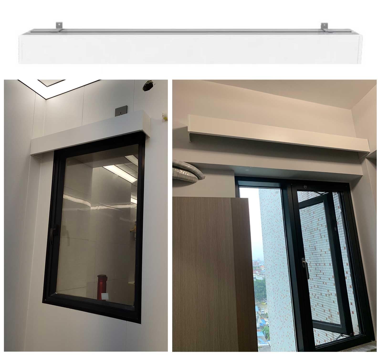 3-in-1 verstellbare Vorhangschiene, weiße Gardinenstangen für Wand und Fenster, ausziehbar 1-6 m (4,3 m) – ideal für Heimdekoration und Inneneinrichtung.
