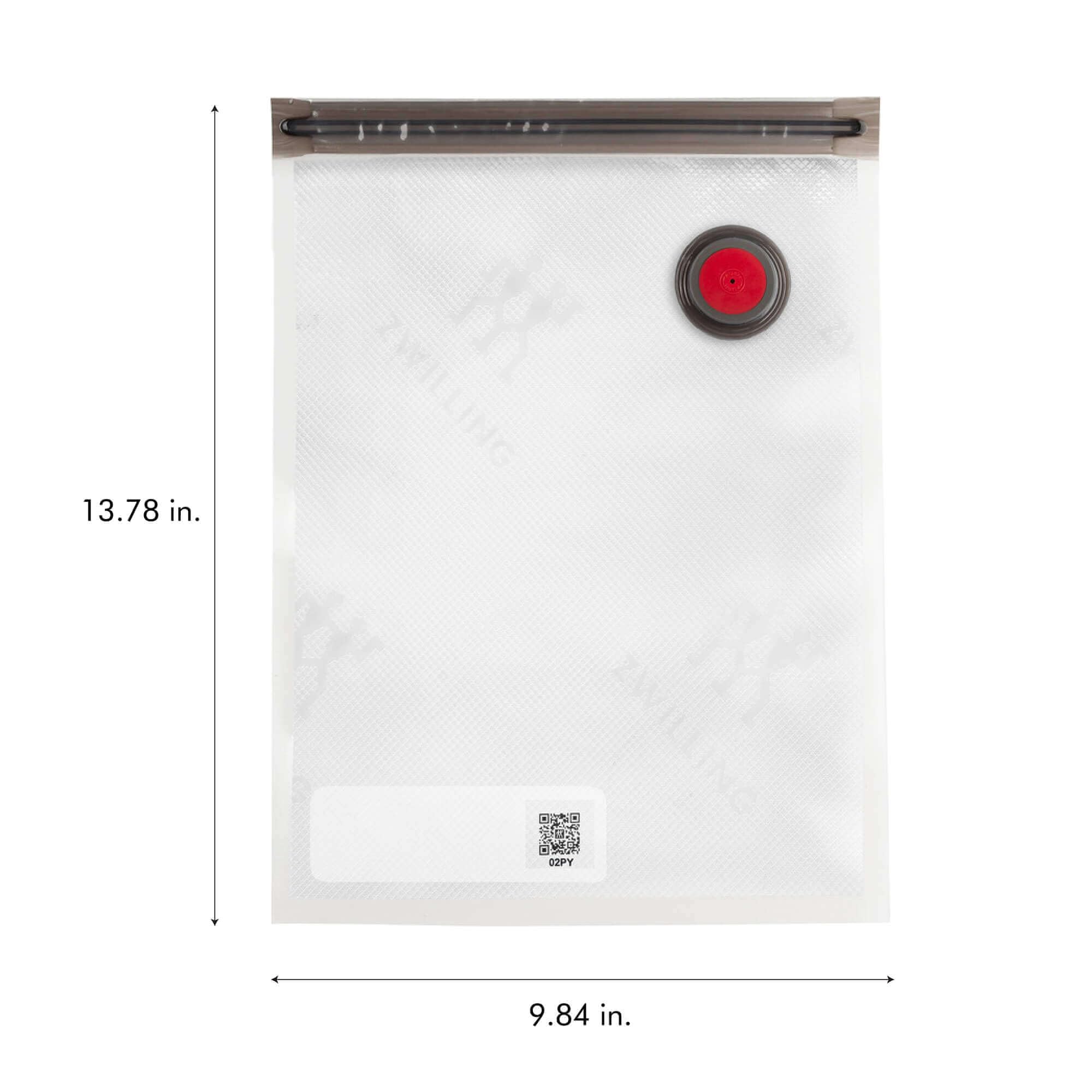 ZWILLING Fresh & Save Lot de 20 sacs d'emballage sous vide réutilisables pour la préparation des repas, collations, sous vide, 38,1 x 29,9 x 14,5 cm, passent au lave-vaisselle, taille M, transparent