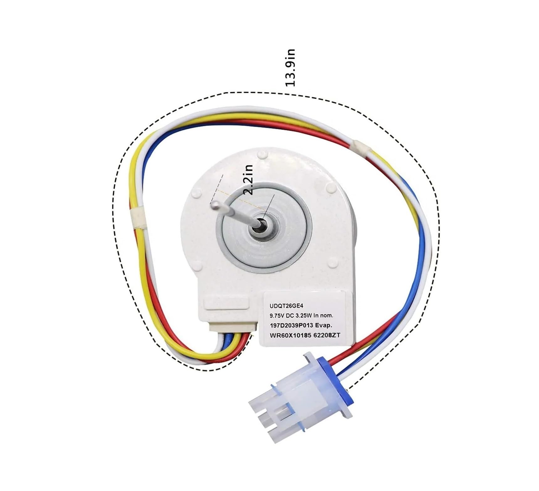 Motor De Ventilador De Refrigerador WR60X10185, Compatible Con GE,WR23X10353 WR23X10355 WR23X10364 PS1019114 AP3875639 WR60X10043 UDQT26GE