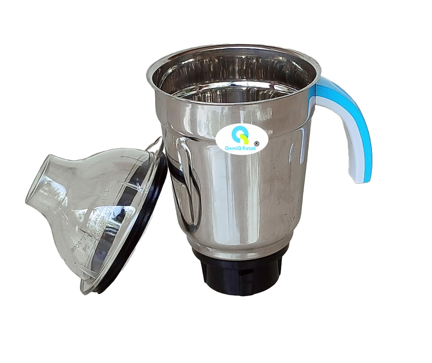 QemiQ Retail® -Big Jar for Preethi Eco Plus/Chef Pro Plus/Eco Chef/Eco Twin/Blue Leaf/Preethi Steel Aries/Taurus//Zion/Zodiac 2.0 SUPREM/PREETHI Steele MAX/Blue Leaf Platinum Mixer Grinders