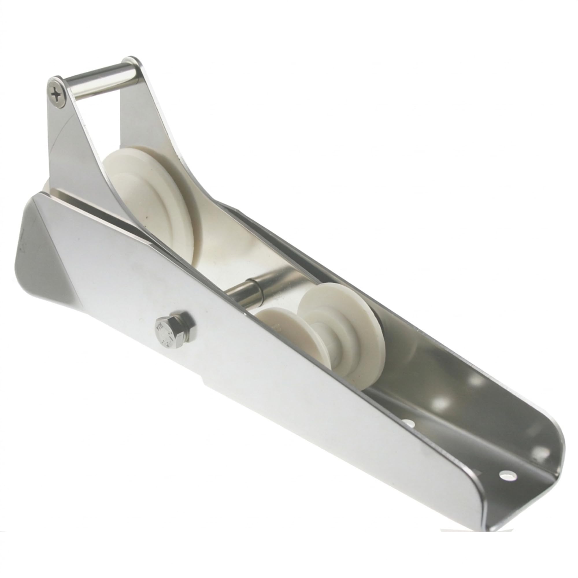 ARBO-INOX Bugrolle mit Wippe – Edelstahl-Ankerrolle – 33 cm für Boote