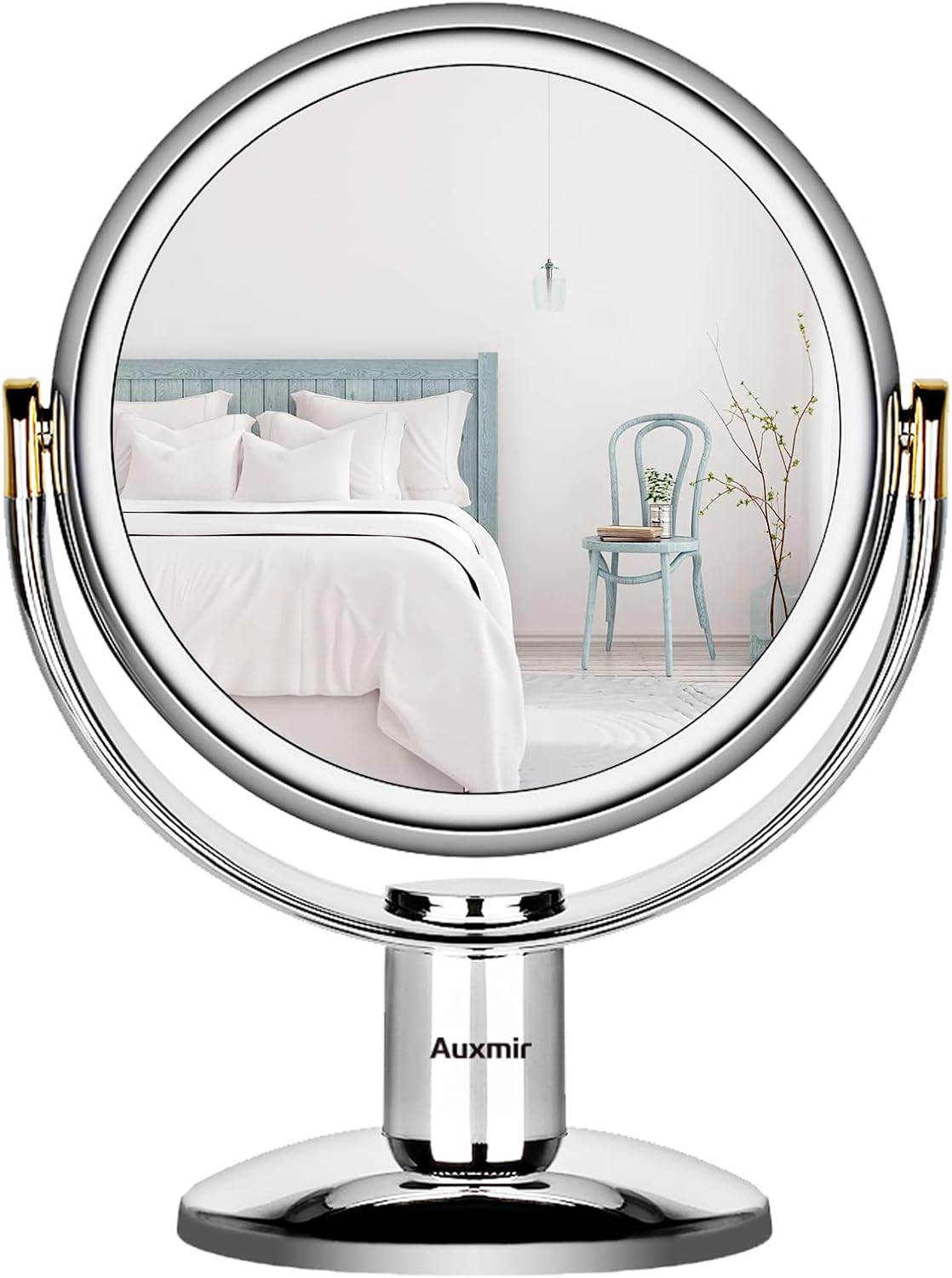 Auxmir Double Sided Makeup Mirror with 1X / 10X Magnification