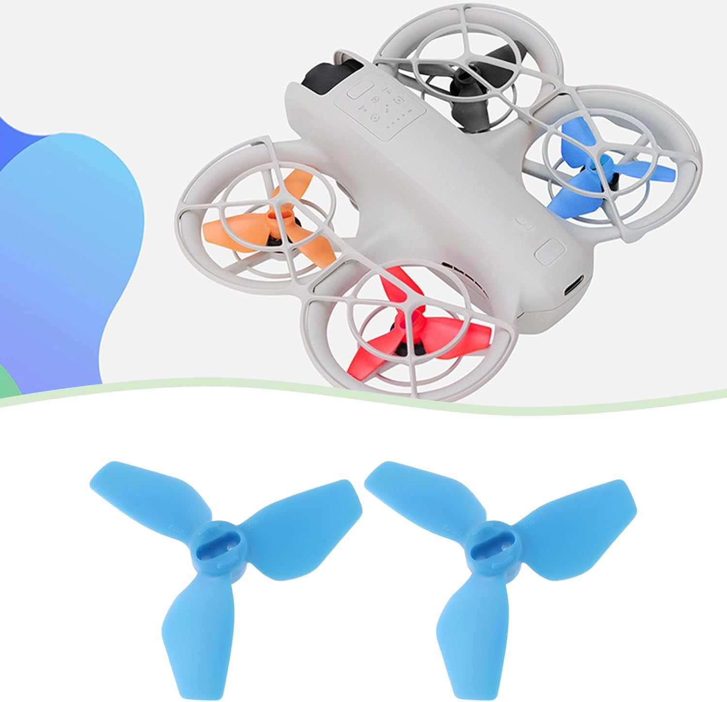 4Pcs Quick-Release Replacement Blue Propellers with Screws Wrench Compatible with DJI Neo Drone